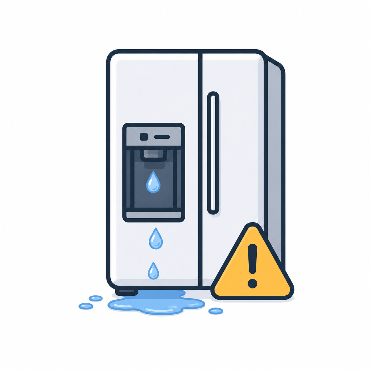 Refrigerator leaking water