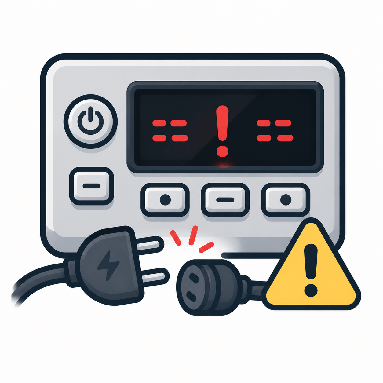 Error codes or power issues