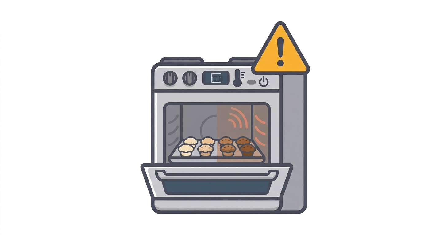 Uneven cooking or baking