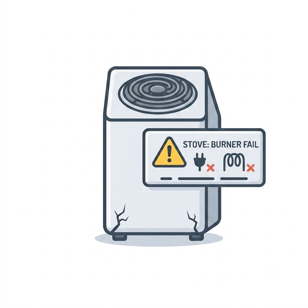 Stove burner not heating