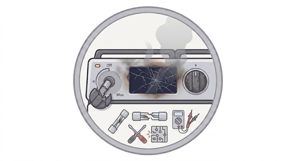 Control panel or knob issues
