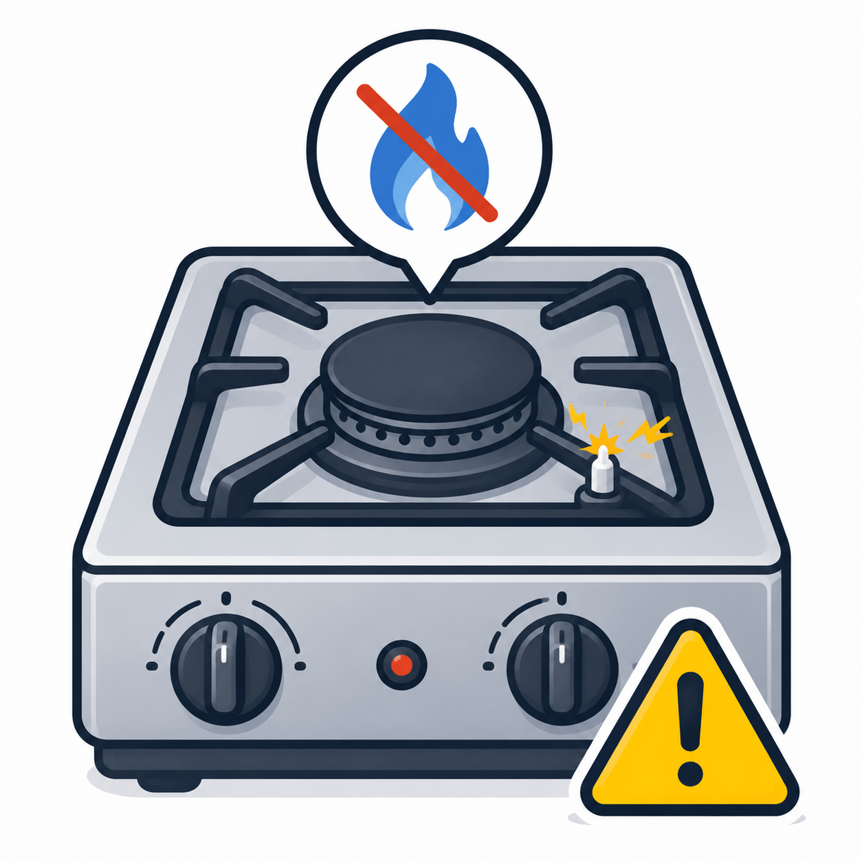 Gas burner not lighting