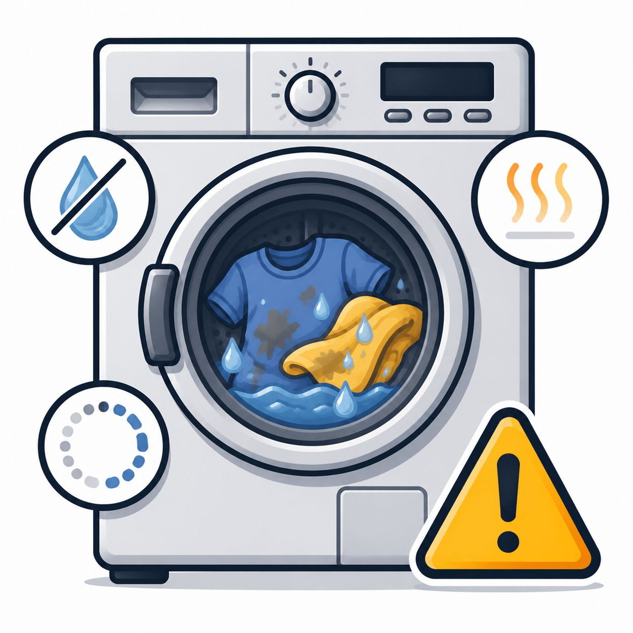 Clothes not washing or drying properly