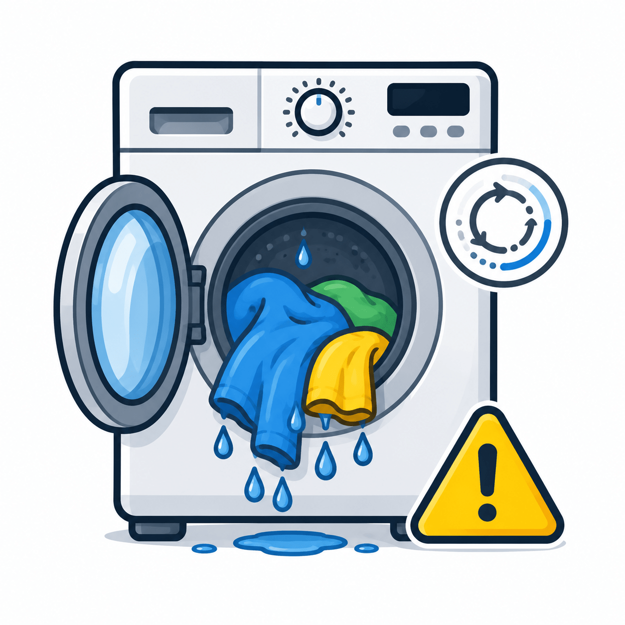 Clothes coming out too wet